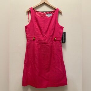 Vintage Jessica Howard Womens Pink 90's Barbie Dress Work Office Wear 14 NWT
